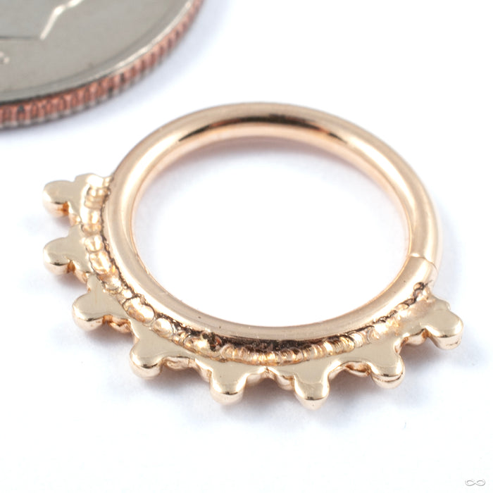 Talia Seam Ring in Gold from Leroi yellow gold back view