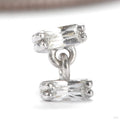 Tandem Press-fit End in Gold from Ember Body Jewelry with moissanite