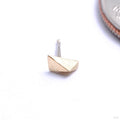 Tapered Press-fit End in Gold from Pupil Hall in yellow gold