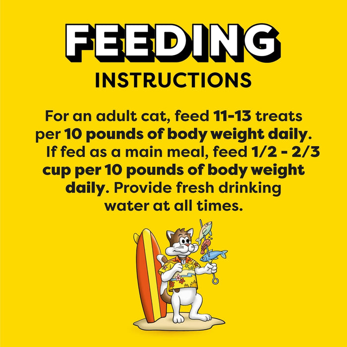Temptations Cat Treats MixUps Surfer's Delight, Tuna, Shrimp, Salmon Flavor, Crunchy and Soft Cat Treats, 16 oz. Tub