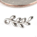 Tendril Press-fit End in 14k White Gold in Right Orientation from Tawapa