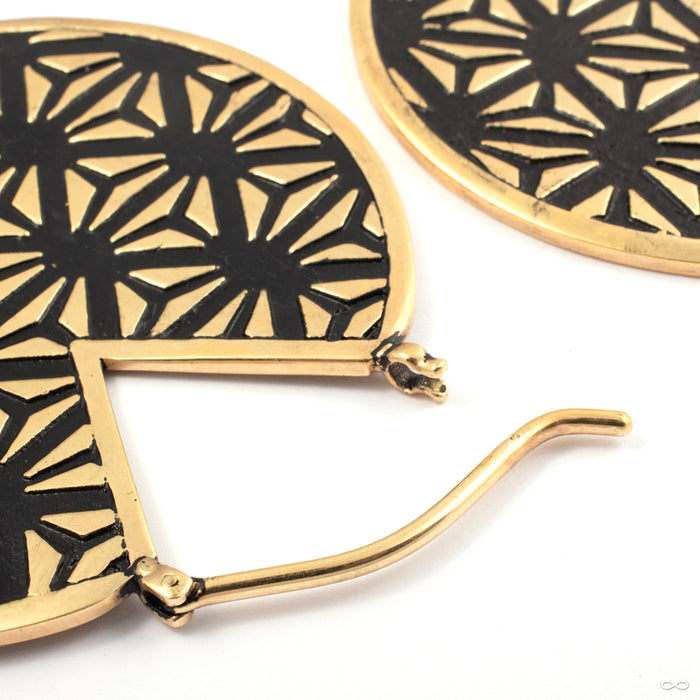 Tessellate from Namaste Nomadas in yellow brass open view