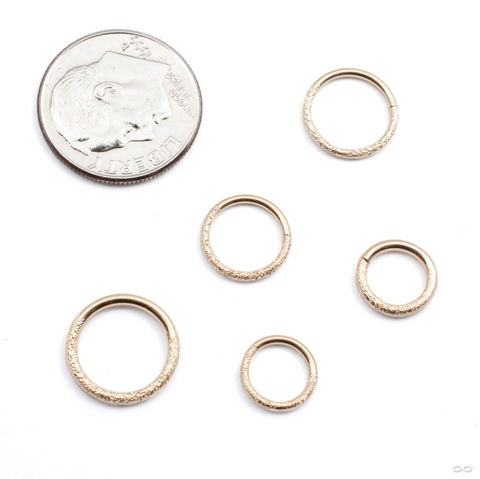 Textured Seam Ring in Gold from Vira Jewelry in assorted sizes