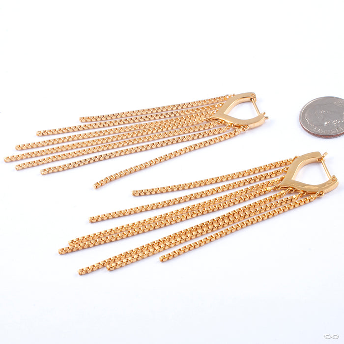That Drip Earrings from Maya Jewelry in yellow gold plated brass