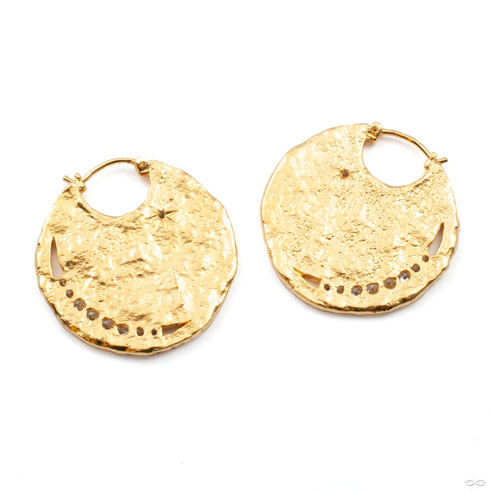 The Umbra Earrings from Maya Jewelry back view