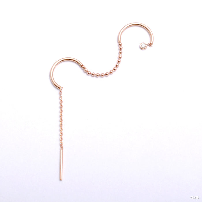 Thing of Beauty Doublet Threader Ring in Gold from Pupil Hall in rose gold