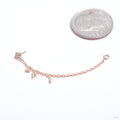 This & That Lasso Press-fit End in Gold from Pupil Hall in rose gold left orientation