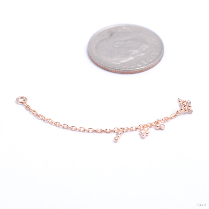 This & That Lasso Press-fit End in Gold from Pupil Hall in rose gold right orientation