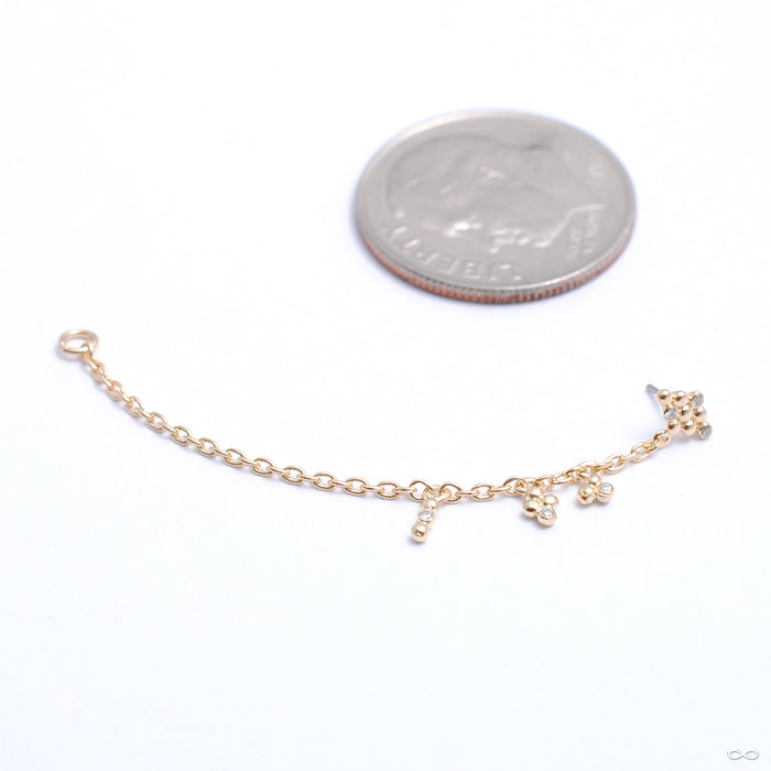 This & That Lasso Press-fit End in Gold from Pupil Hall in yellow gold right orientation