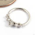 Throne Seam Ring in Gold from Tawapa in white gold with cz