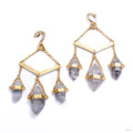 Tibetan Crystal Dangles with Clear Quartz from Diablo Organics