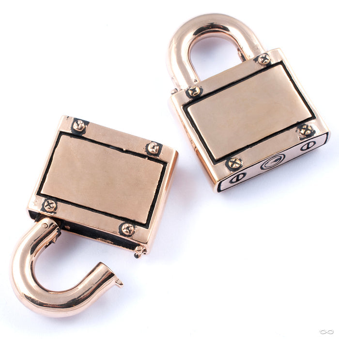 Till Death from Maya Jewelry in rose gold plated brass open view