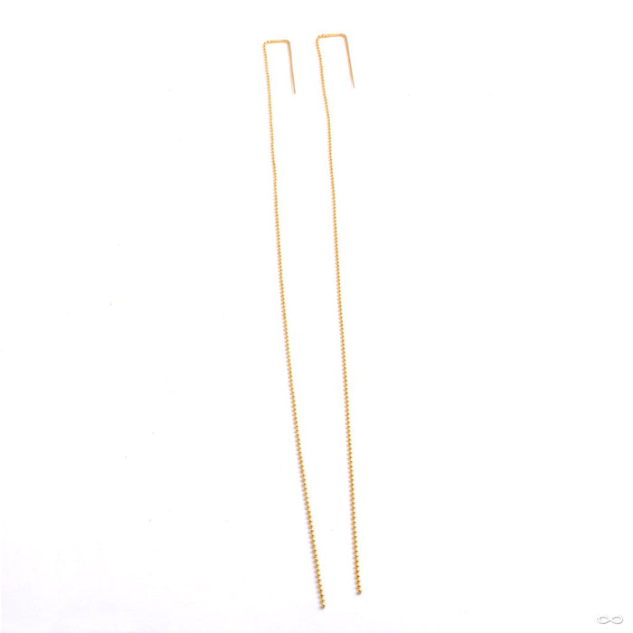 Tinseltown Earrings from Maya Jewelry in yellow-gold-plated brass