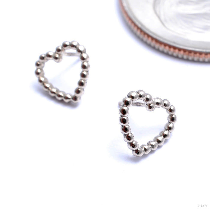 Tiny Love Press-fit End in Gold from Maya Jewelry in white gold