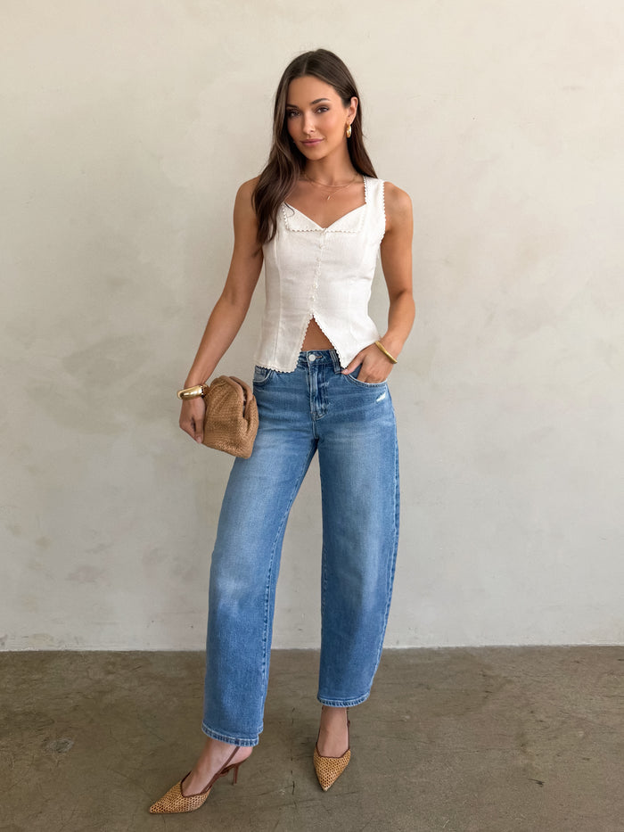 Toria Barrel Jeans - Stitch And Feather