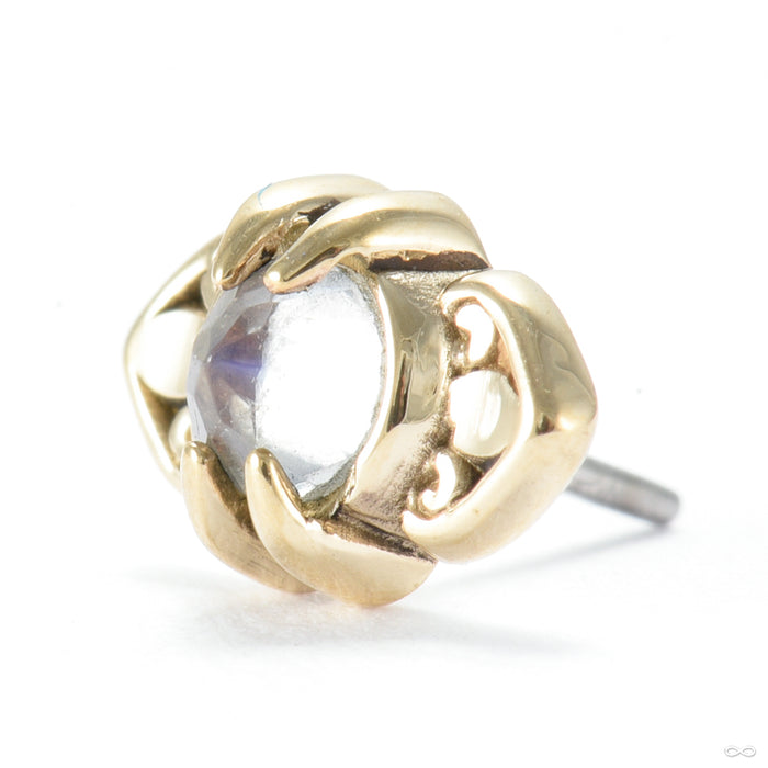 Totem Press-fit End in Gold from Sacred Symbols with labradorite