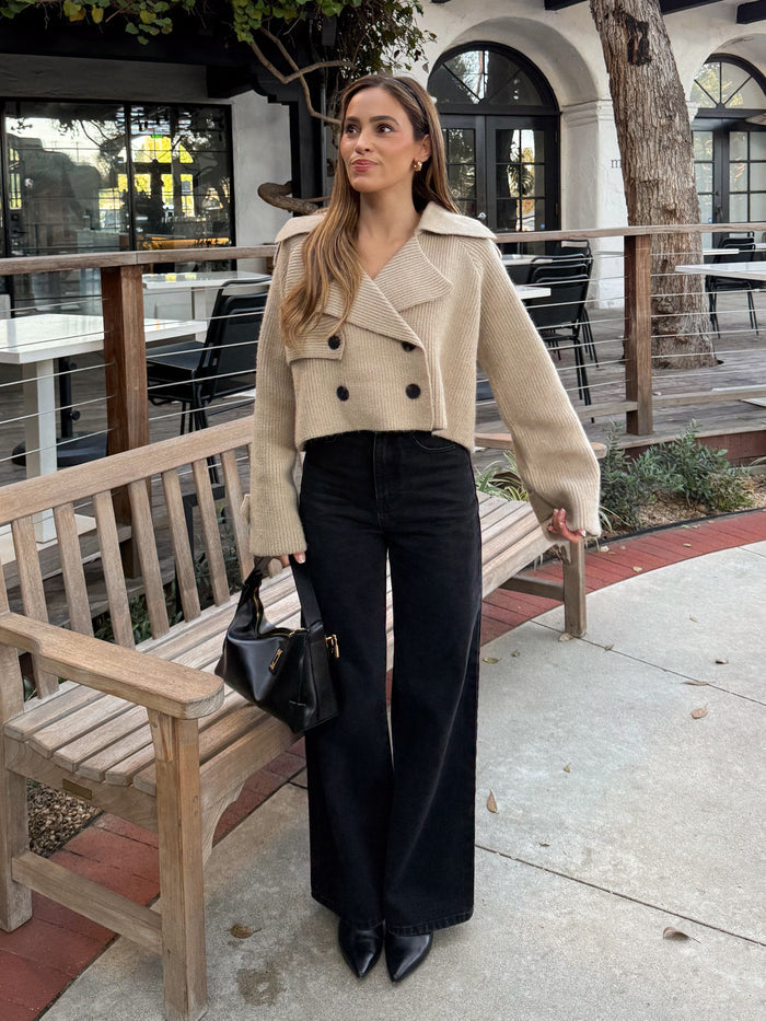 Townes Cropped Sweater Jacket - Final Sale - Stitch And Feather