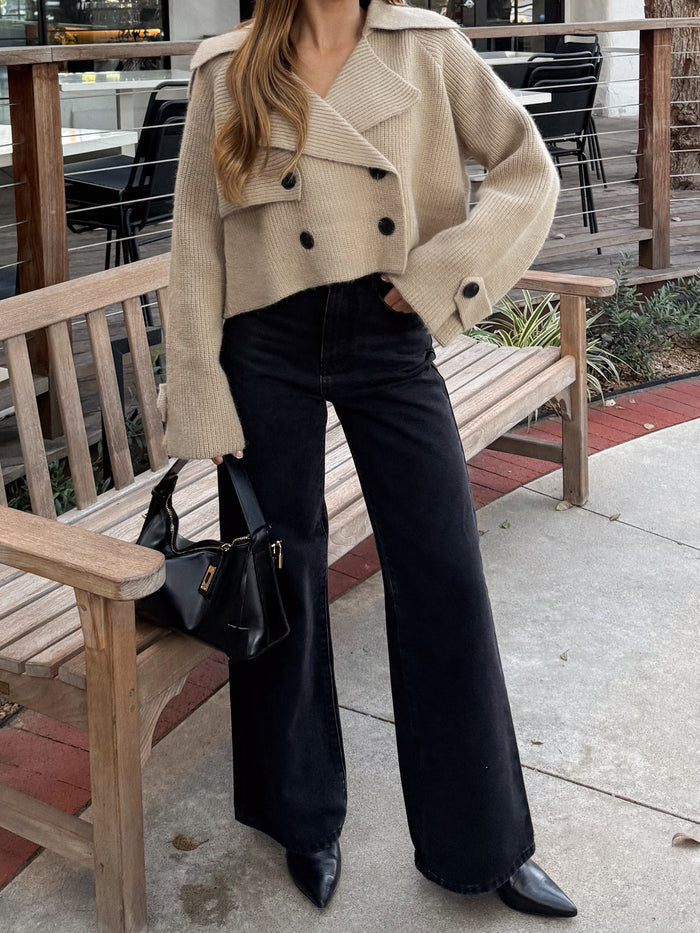 Townes Cropped Sweater Jacket - Final Sale - Stitch And Feather