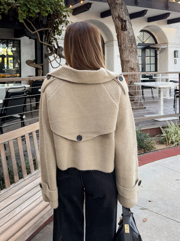 Townes Cropped Sweater Jacket - Final Sale - Stitch And Feather