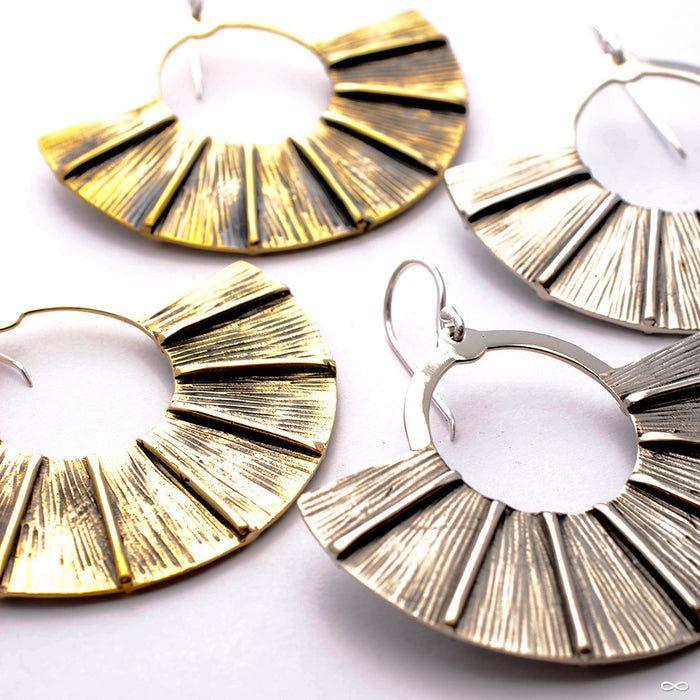 Traditional Fan Earrings from Diablo Organics in Large