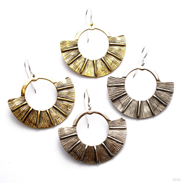 Traditional Fan Earrings from Diablo Organics in Small