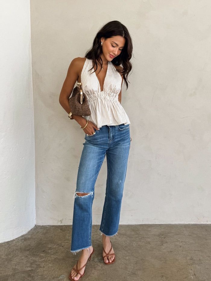 Tranquility Straight Leg Jeans - Stitch And Feather