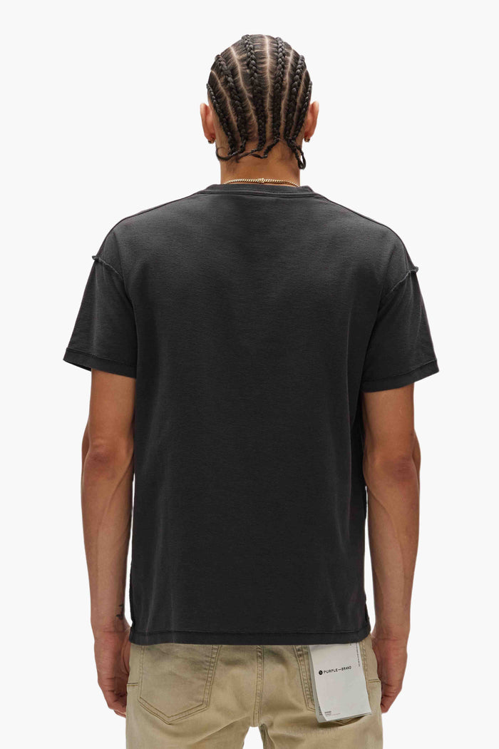Triple Purple Tee in relaxed fit with Purple Brand logo on front, made from 100% cotton.