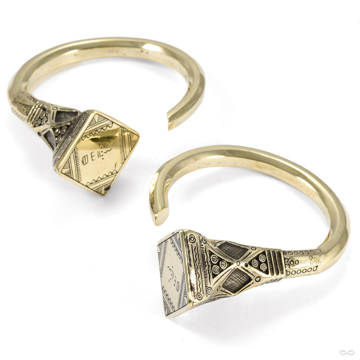Tuarag Hoop Weights from Eleven44 in brass