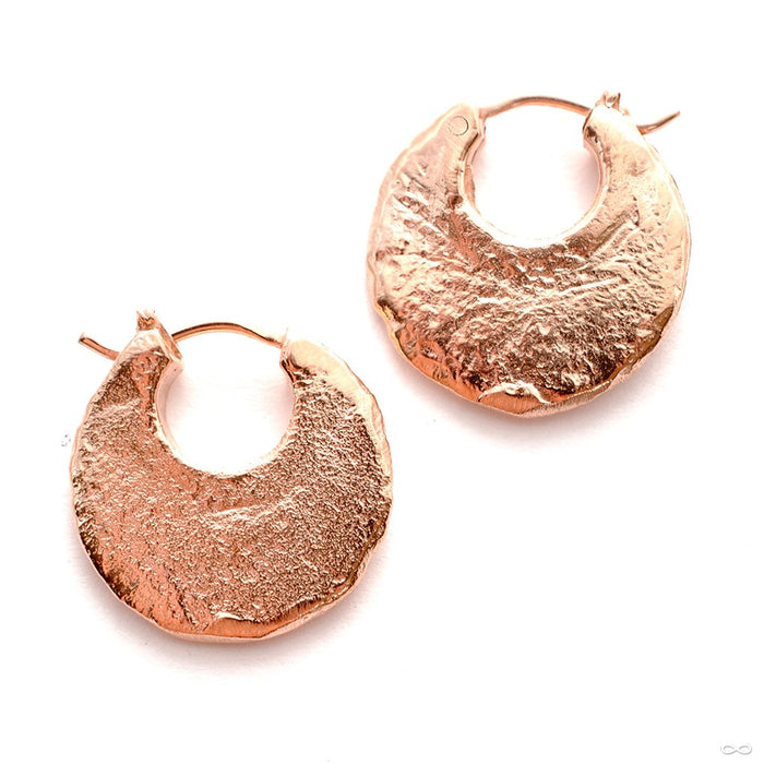 Turmeric Earrings from Maya Jewelry in Rose-gold-plated Copper