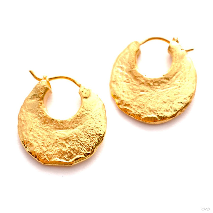 Turmeric Earrings from Maya Jewelry in Yellow-gold-plated Brass