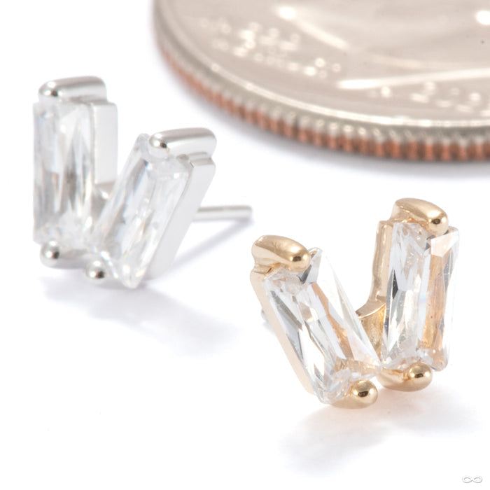 Twilight Zone Press-fit End in Gold from Ember Body Jewelry in assorted materials