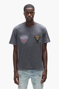 Twin Picks Tee in Slub Jersey Fit with Acid Wash and Textured Jersey finish