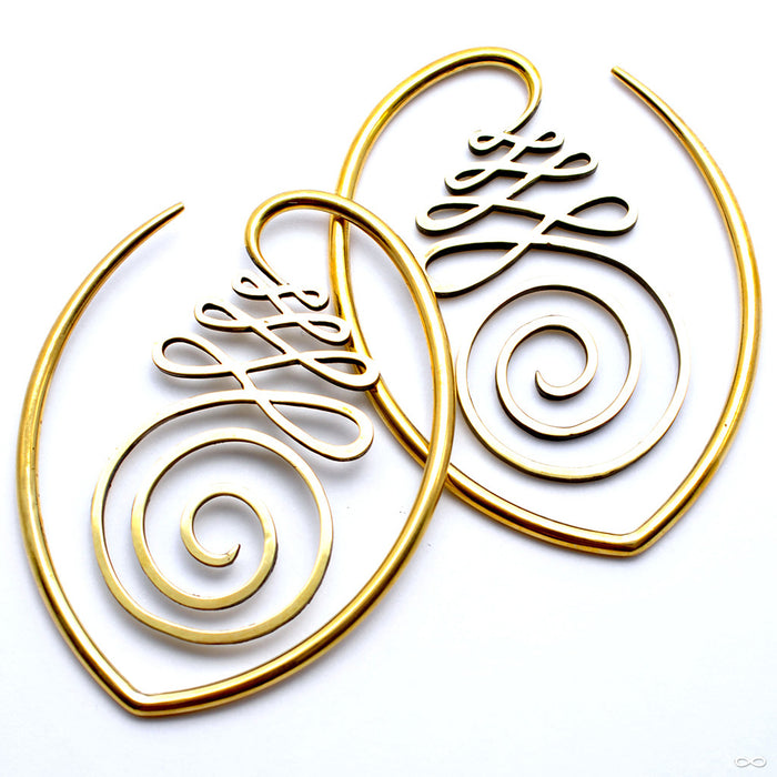 Unalome from Quetzalli in Brass