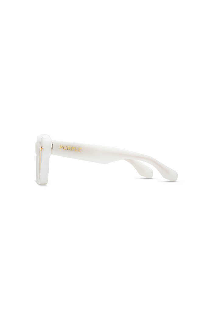 V001 Skye oversized square sunglasses with light brown tinted TRX lenses and acetate frame