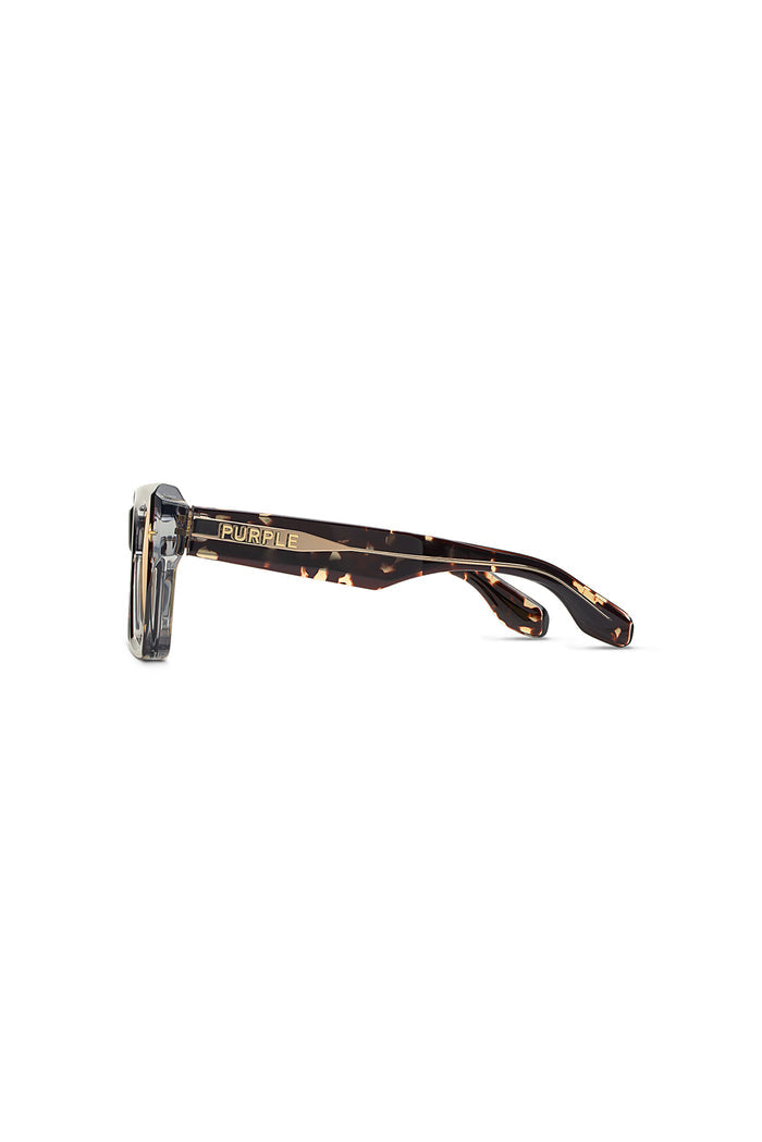 V001 Skye oversized square sunglasses with warm yellow tinted TRX lenses, OS variant.