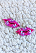 Vampire Fangs Lips Alternative Acrylic Earrings