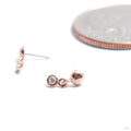 Warmer Press-fit End in Gold from Pupil Hall in rose gold with diamond