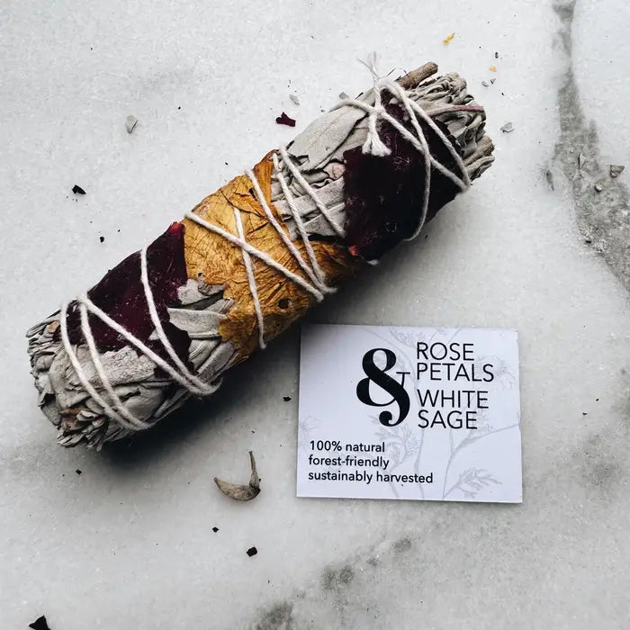 White Sage Smudge | Rose Petal