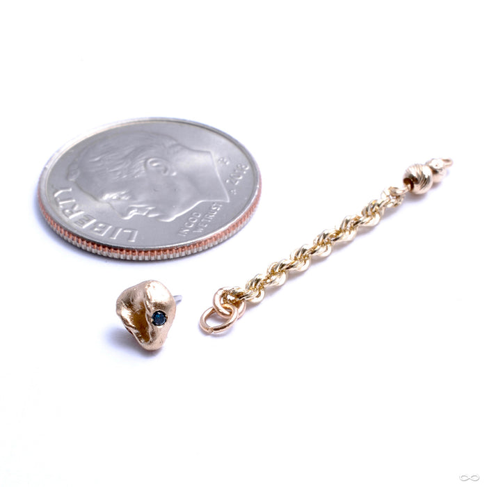 Who Is Sheeeee Press-fit End in Gold from Pupil Hall in yellow gold