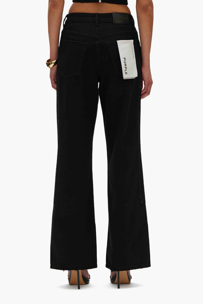Wide Carpenter Rhinestone Denim Jeans with double knee panels and hammer loop, sizes 24-34.