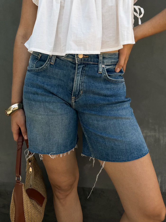 Wilder Denim Bermuda Shorts - Stitch And Feather
