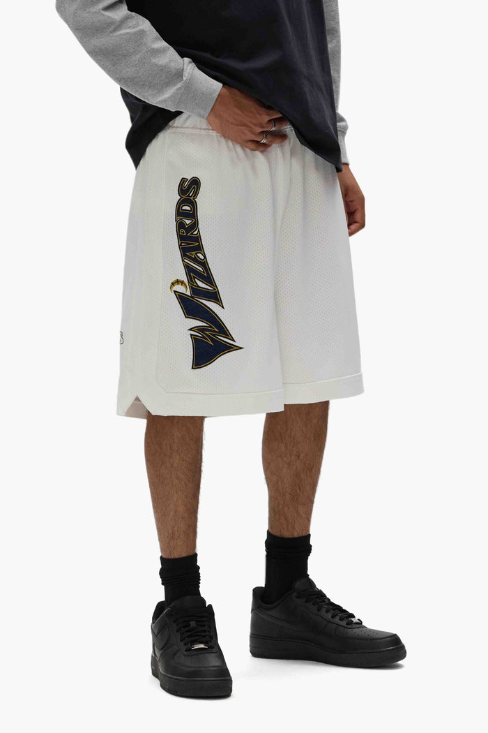 Wizards Mesh Shorts with elastic waistband and drawcords, made from heavyweight sport mesh.