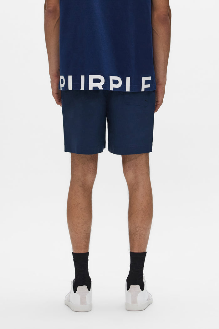 Wordmark Cut All Around Short Swimwear with elastic waistband and silicone print