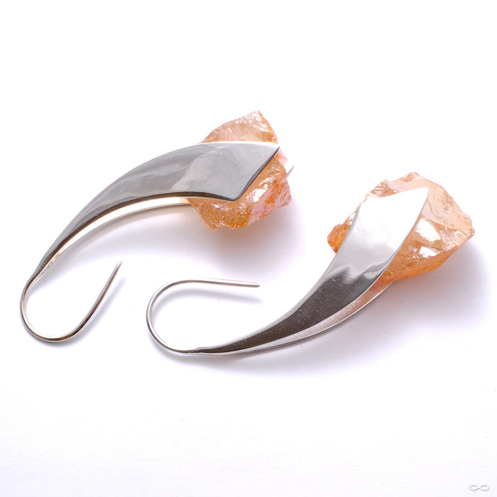 Zahara in Silver with Orange Aura from Buddha Jewelry