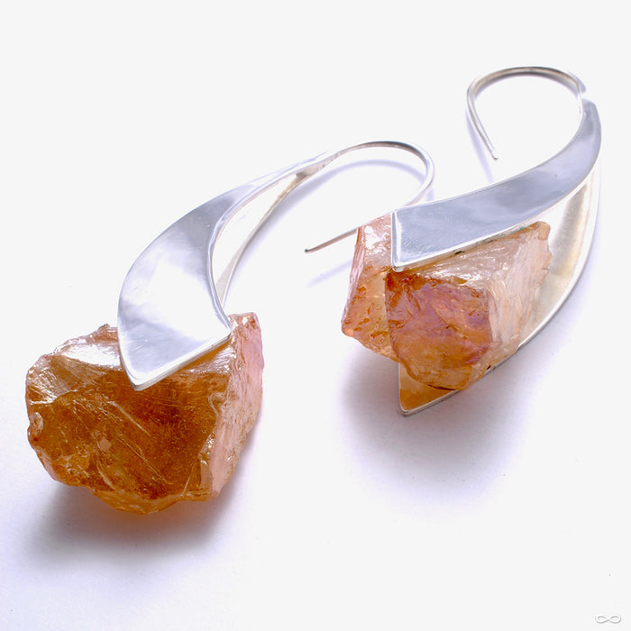 Zahara in Silver with Orange Aura from Buddha Jewelry