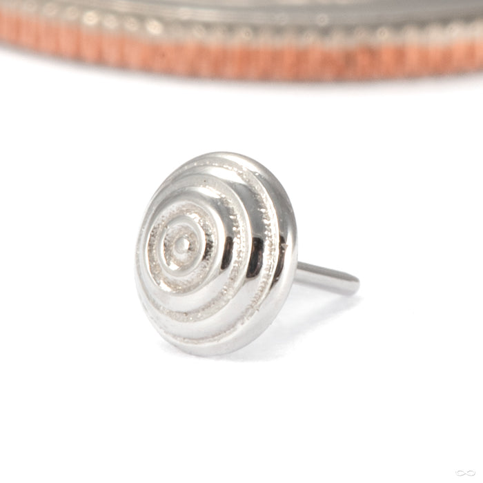 Zeta 00 Press-fit End in 14k White Gold from Tether Jewelry